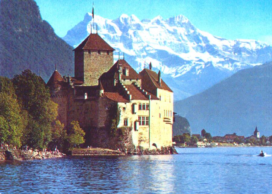 Шильонский замок. Швейцария - увеличить